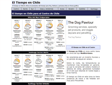 Tablet Screenshot of eltiempoenchile.com